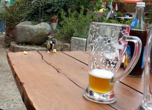 Unerwarteter Besuch am Biertisch